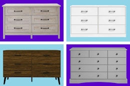 Shop Walmart’s Furniture Sale to Score Dressers as Low as $132 card image