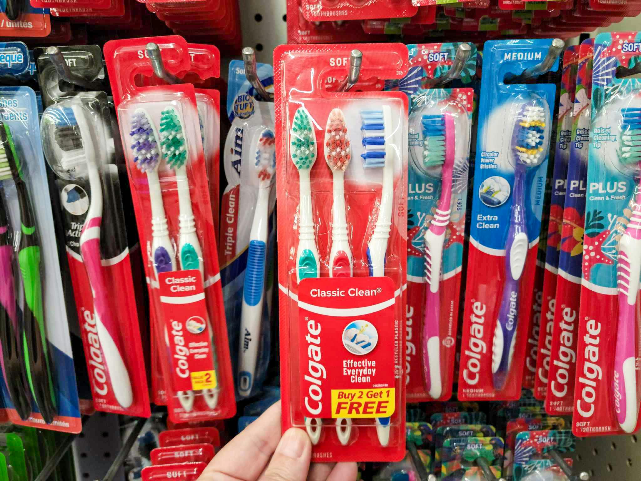 NameBrand Toothbrushes at Dollar Tree Brush Buddies, Colgate