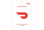 2 DoorDash $25 Gift Cards