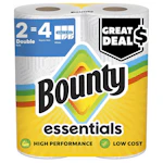 2 Bounty Essentials Paper Towel Packs