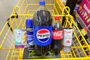 dollar general groceries in shopping cart