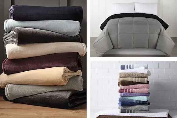 Home Flash Sale at JCPenney: $4 Towels, $16 Blanket, $23 Comforter, More