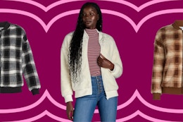 $8 Women’s Fleece Bomber Jackets at Walmart (4 Color Choices) card image