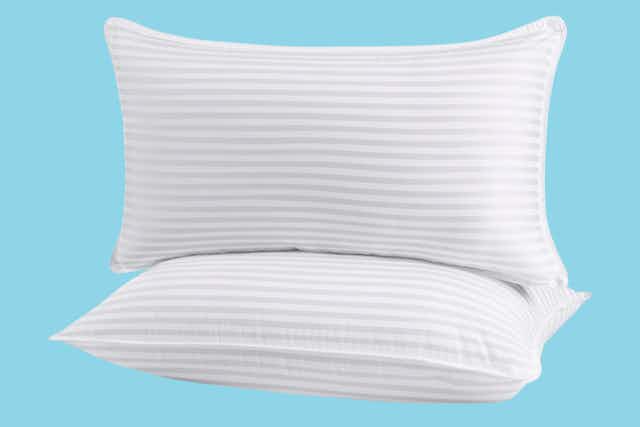 Cooling King Size Pillows 2-Pack, Only $25.59 on Amazon card image