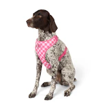Pink Checkered Dog Harness