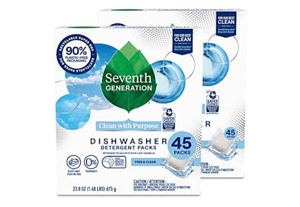 Seventh Generation Dishwasher Pod 2-Pack
