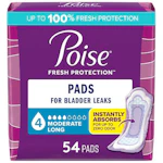 2 Poise Incontinence Pads