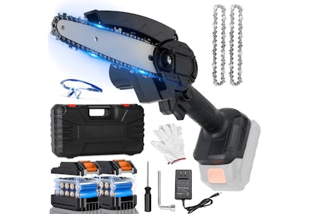 Cordless Mini Chainsaw Set