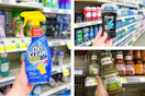 dollar general oxiclean, herdez, axe 3-photo collage