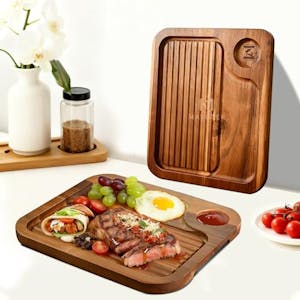 Acacia Wood Steak Plate/Cutting Board