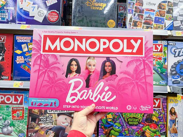 Monopoly: Barbie Edition Board Game, Now $19.82 on Amazon  card image