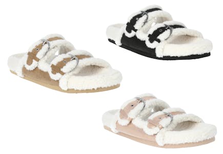 No Boundaries Women's Lined Sandals