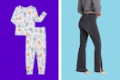 Bluey toddler pajamas and women's Jordache jeans