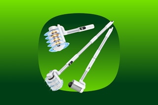 A spin scrubber with the spinner perpendicular to where it usually is, so it rolls dirt away like a paint roller