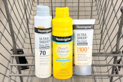 neutrogena sunscreen in shopping cart sponsored