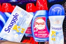 persil and snuggle products on store rack