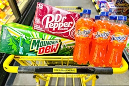 Top Soda Deals at Dollar General: $2.33 Mountain Dew 12-Packs, More card image