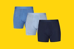 Men's Boxer Brief 3-Pack, Only $4 at Walmart — Over 50% Off card image