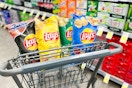 lays potato chips in shopping cart at walgreens