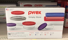 pyrex baking set on walmart shelf