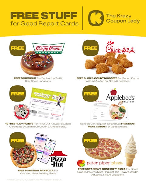 Free Stuff for Good Report Cards