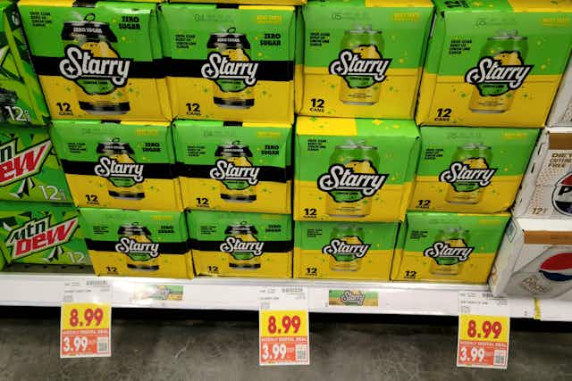 Starry or MTN Dew Soda 12-Packs, Only $2.49 at Kroger card image