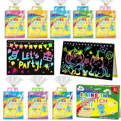 Rainbow Scratch Notebooks 4-Pack