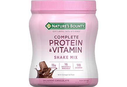 2 Nature's Bounty Vitamin Shake Mix