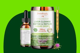 Liver Cleanse Detox & Repair Drops - Liver Supplement w/Milk Thistle Silymarin, Artichoke & Dandelion for Liver Detox & Support
