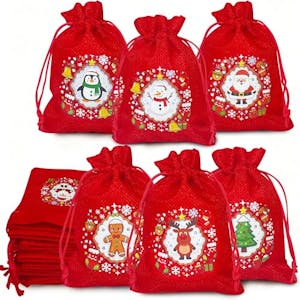 Small Christmas Gift Bag Set