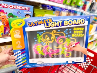 Crayola Ultimate Light Board in a Target aidsle