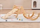 Lowe's Montessori climb and slide toy