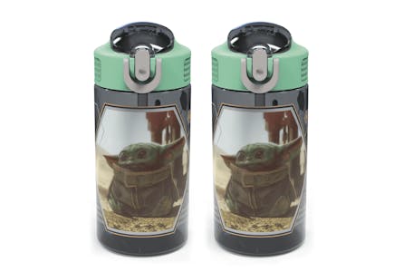 Zak Designs Baby Yoda Water Bottles