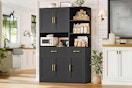 Lifestyle image of the Homfa Kitchen Pantry in a kitchen setting
