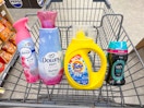 tide downy febreze items in walgreens cart