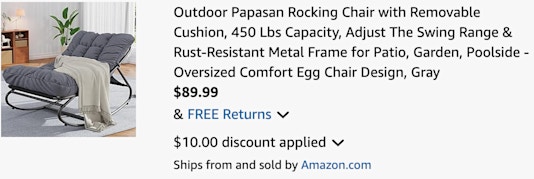 Outdoor rocker cart