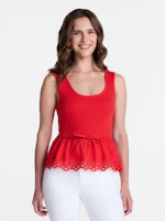 Time and Tru Women's Peplum Tank