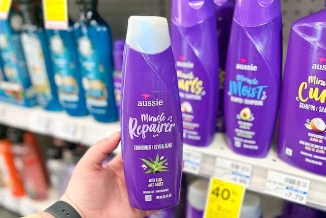 Aussie Shampoo and Conditioner, Only $1.99 Each at CVS card image