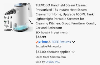 Amazon Handheld Steam Cleaner 2026