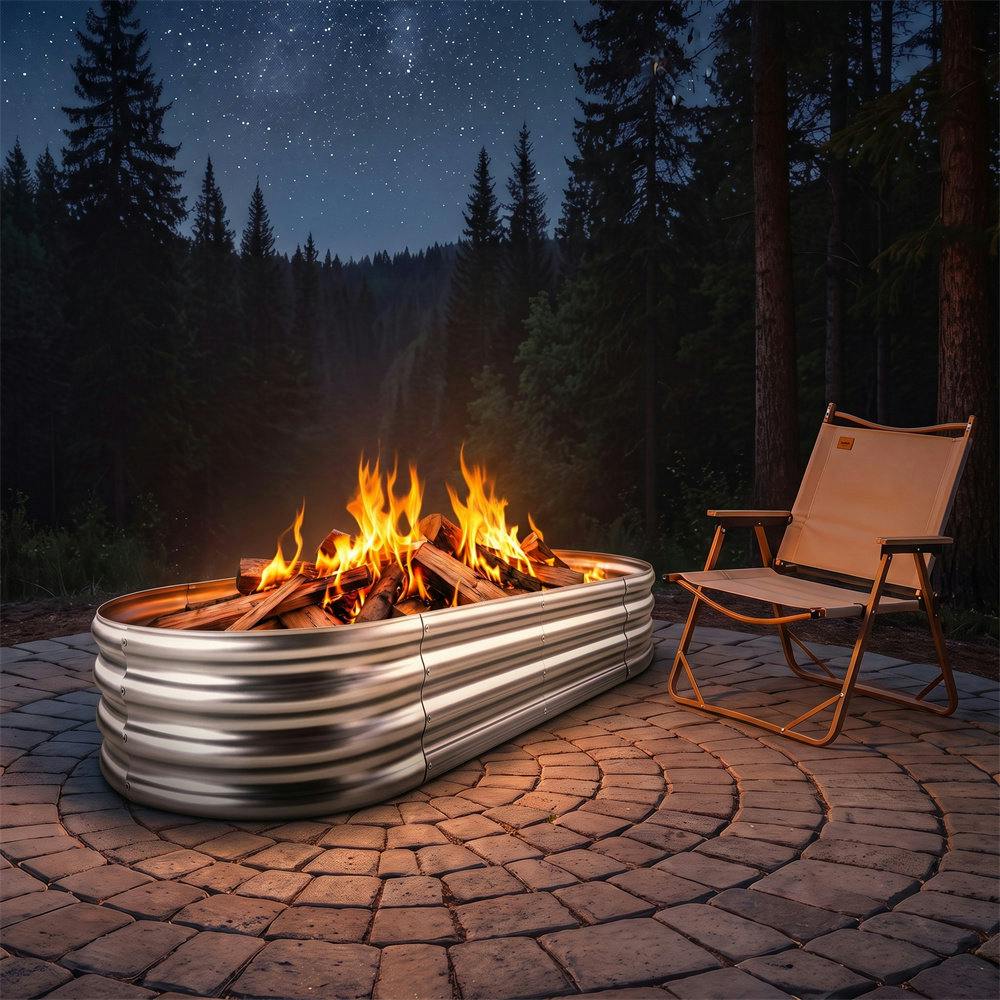 Rectangular Steel Fire Pit