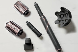 a hair dryer on a table