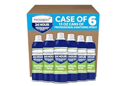 Microban Disinfectant Spray 6-Pack