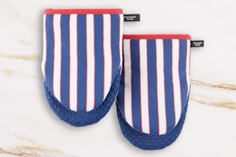 oven mitts on a table