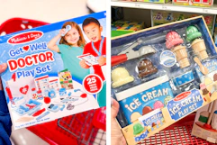 Melissa & Doug doctor and ice cream play sets
