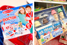 Melissa & Doug doctor and ice cream play sets