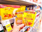 hand holding old el paso products in walgreens