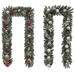 9' Pre-Lit LED Artificial Garland