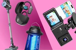 Clip Amazon Coupons: $20 Earbuds, $14 Bug Zapper, $39 Dash Cam, and More card image