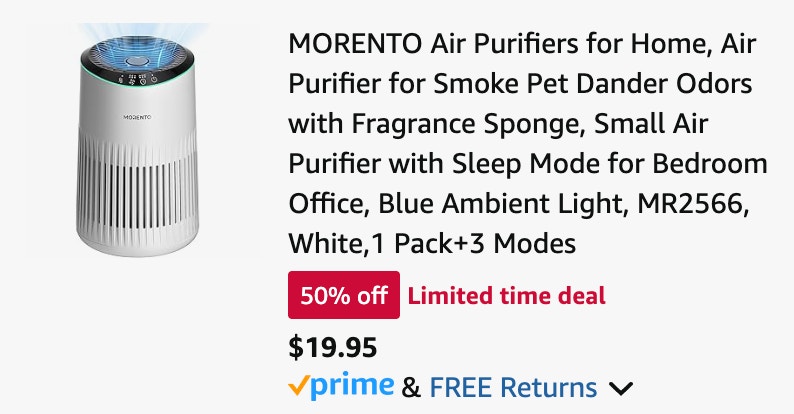 air purifier deal amazon