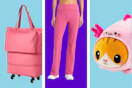 Rolling storage bag, women's pants and plush toy
